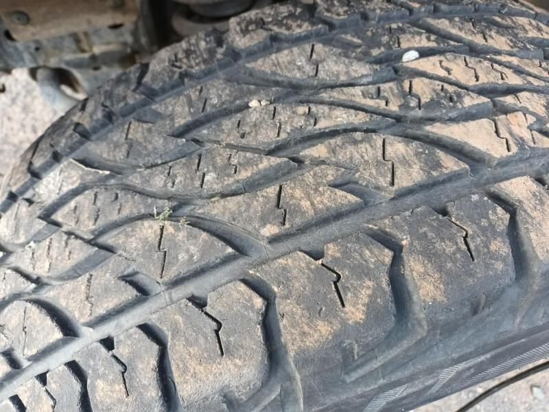A Close Up of a Tire With a Hole in It — South West 4WD Wreckers In Brisbane, QLD