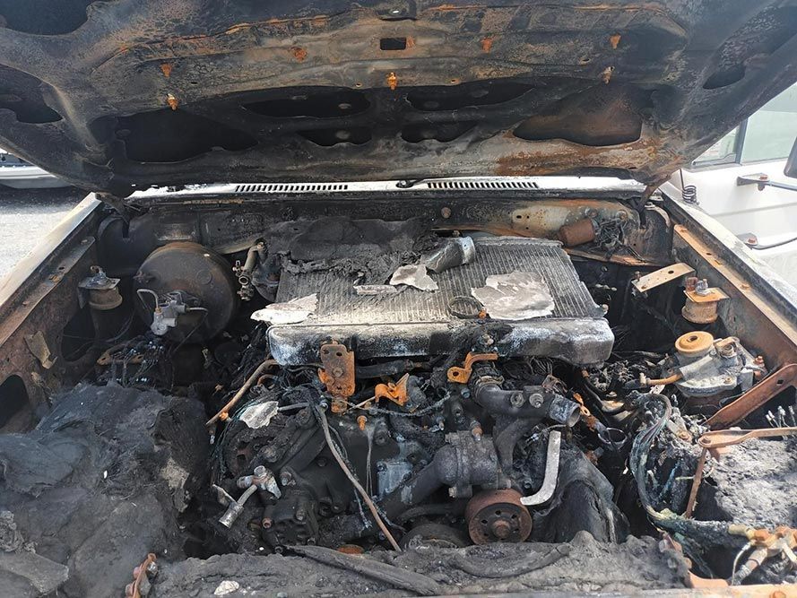 A Car with Open Hood — South West 4WD Wreckers in Harristown, QLD
