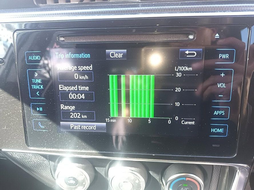 A Close Up of a Car Radio with a Graph on It — South West 4WD Wreckers in Harristown, QLD