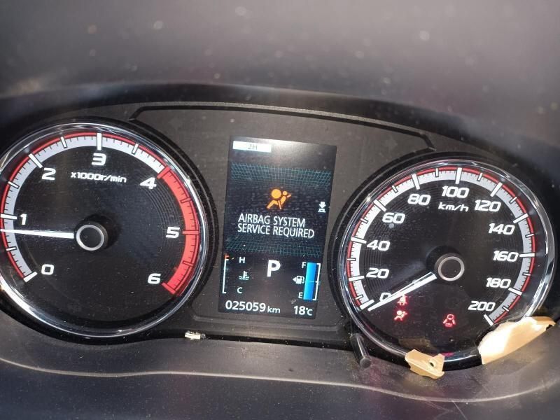 A Close Up of a Car Dashboard Showing the Airbag System Service Required — South West 4WD Wreckers In Harristown, QLD