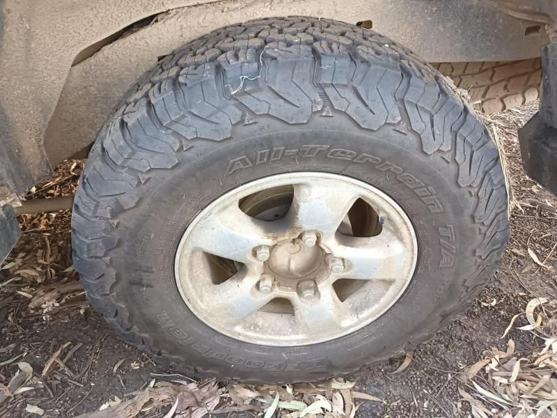 A Close Up of a Tire on a Car Wheel — South West 4WD Wreckers In Harristown, QLD