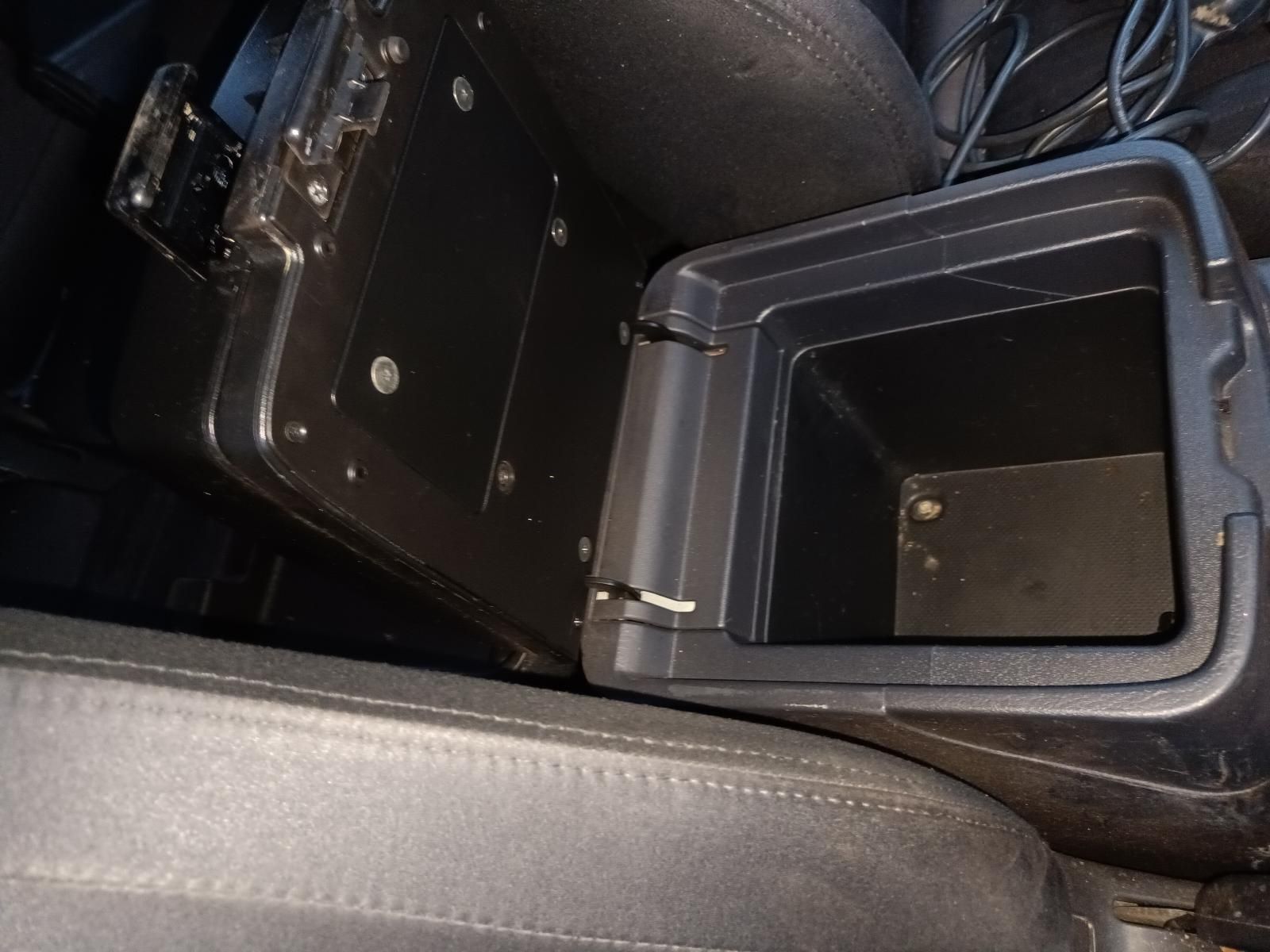 A Black Center Console in a Car With the Lid Open — South West 4WD Wreckers In Brisbane, QLD
