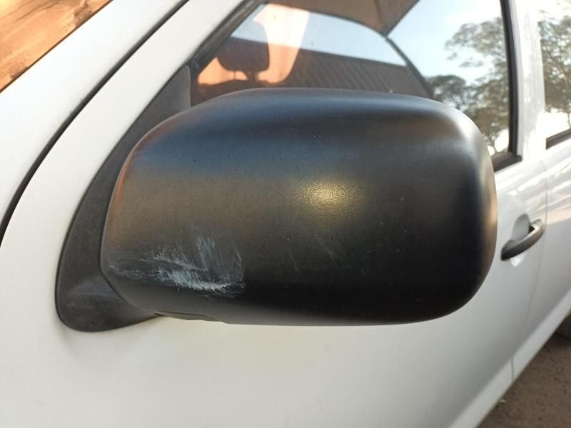 A Close Up of a Black Side Mirror on a White Car — South West 4WD Wreckers In Harristown, QLD