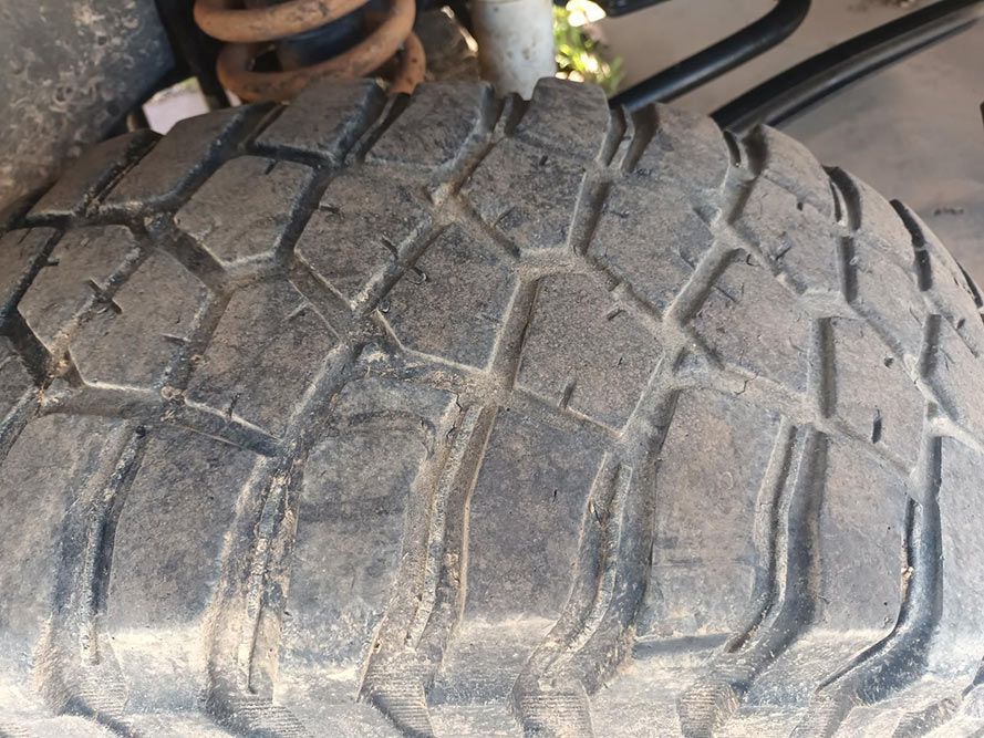 A Close Up of a Tire on a Vehicle — South West 4WD Wreckers in Harristown, QLD