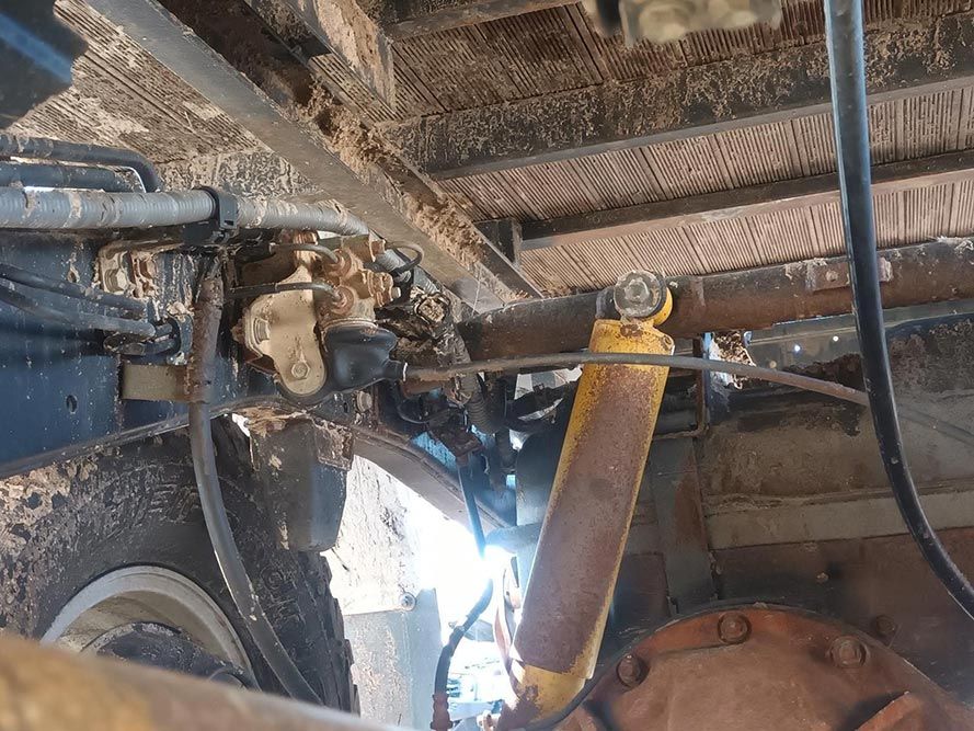 A Close Up of a Shock Absorber on a Truck — South West 4WD Wreckers in Harristown, QLD