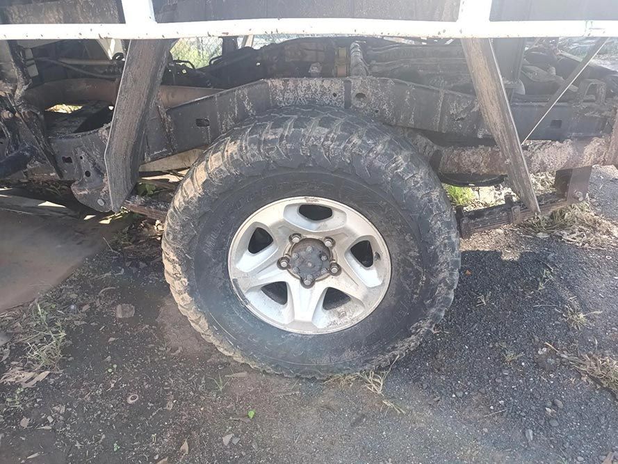 A Close Up of a Tire on a Truck — South West 4WD Wreckers in Harristown, QLD