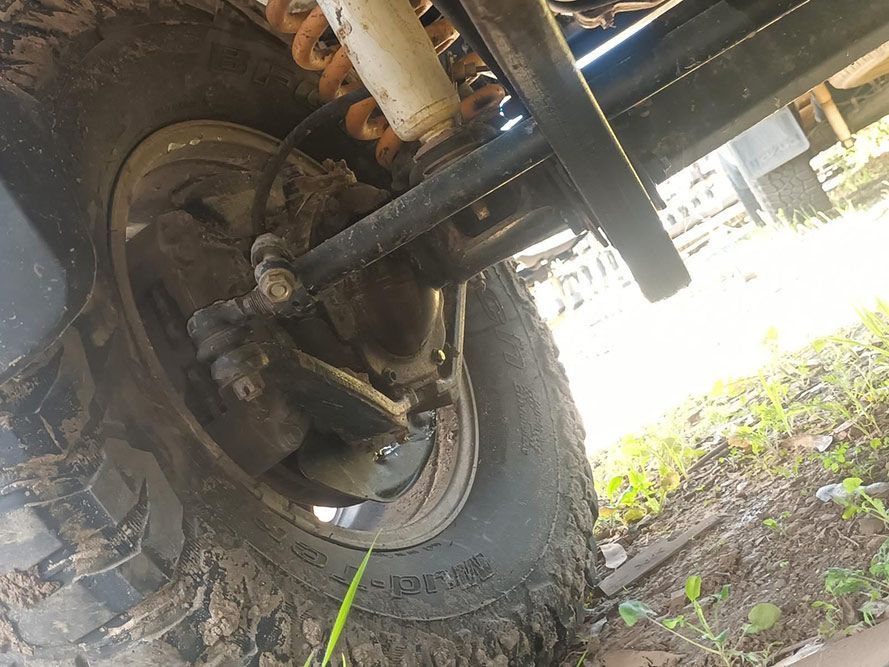 A Close Up of a Tire on a Vehicle — South West 4WD Wreckers in Harristown, QLD