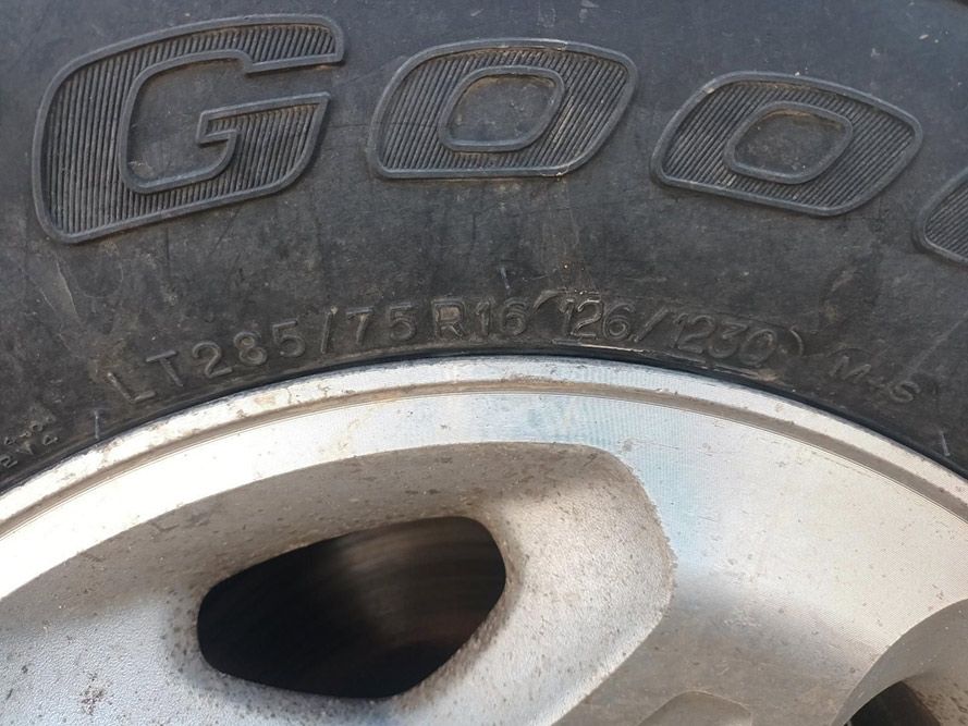 A Close Up of a Tire with the Word Good on It — South West 4WD Wreckers in Harristown, QLD