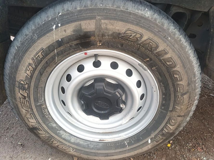 A Close Up of a Tire and Rim on a Car — South West 4WD Wreckers in Harristown, QLD