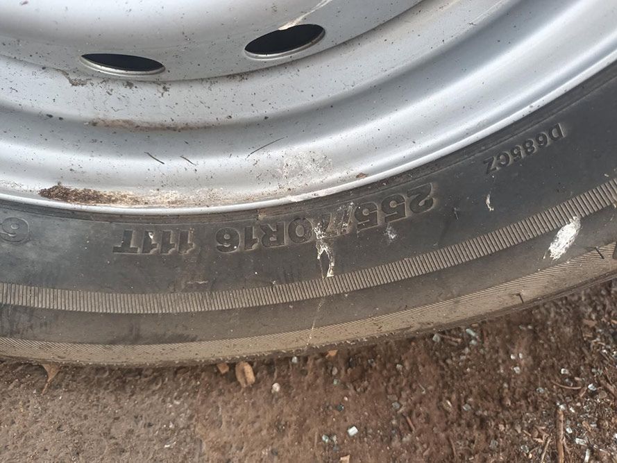 A Close Up of a Tire on a Car Wheel — South West 4WD Wreckers in Harristown, QLD