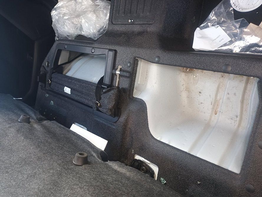 The Trunk of a Car Has Been Removed and is Empty — South West 4WD Wreckers in Harristown, QLD