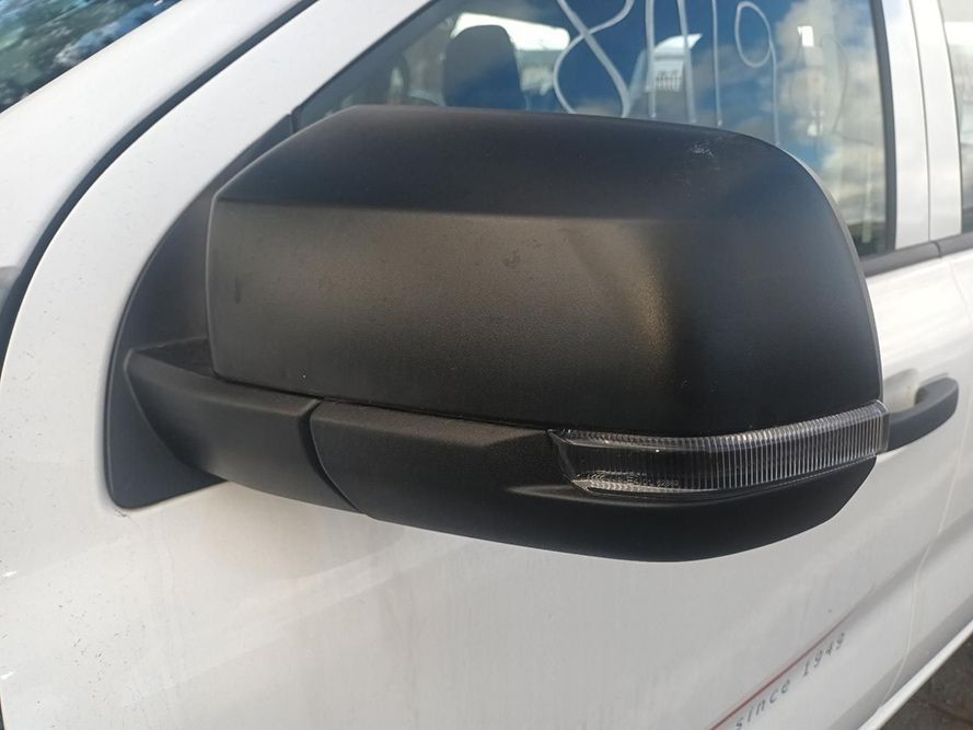 A Close Up of a Side View Mirror on a White Truck — South West 4WD Wreckers in Harristown, QLD