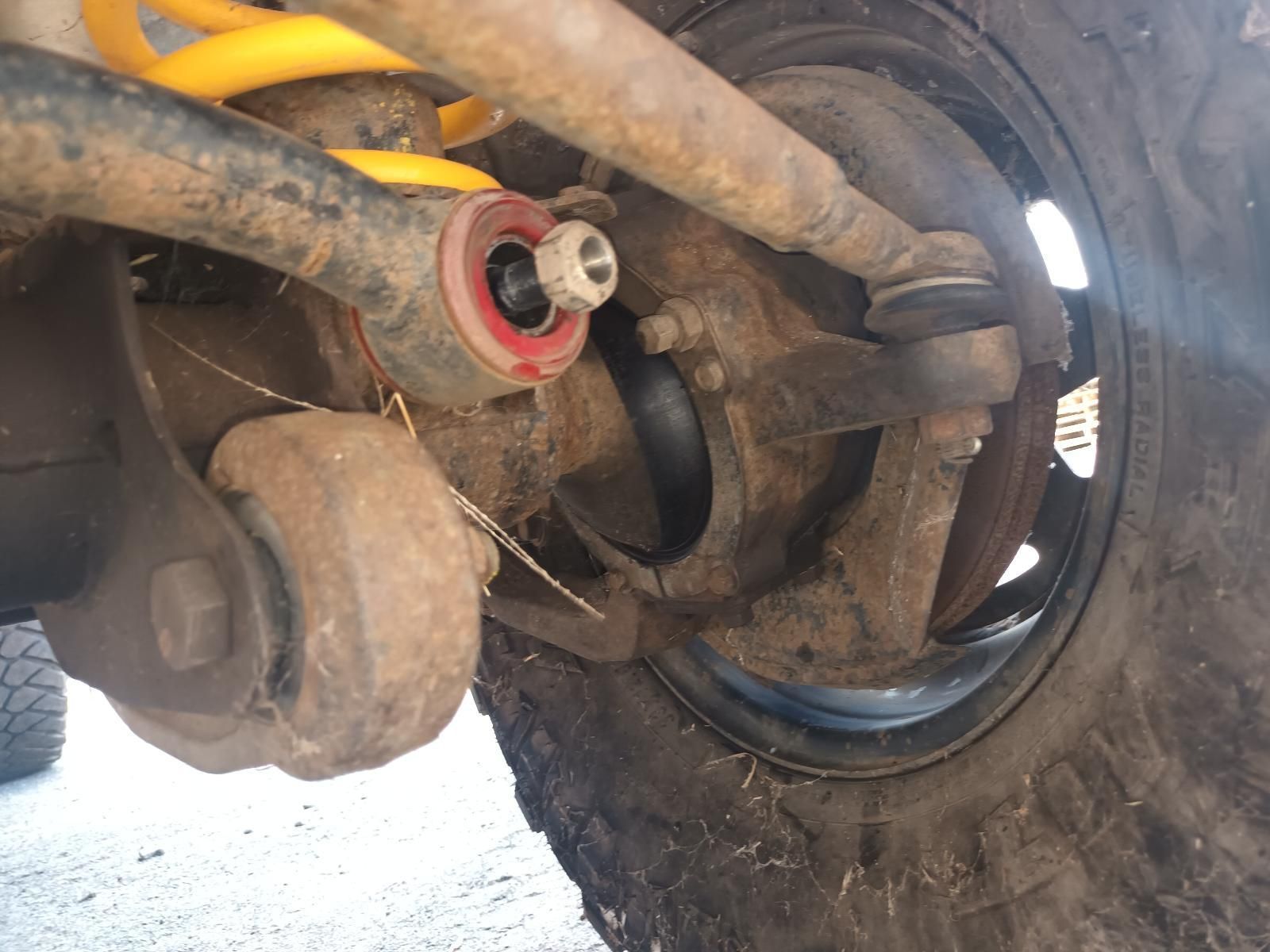 A Close Up of a Tire and Suspension on a Vehicle — South West 4WD Wreckers In Brisbane, QLD