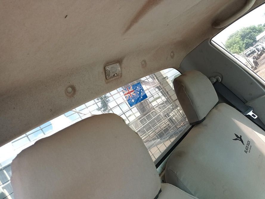 The Back Seat of a Car With a Pepsi Sticker on It — South West 4WD Wreckers In Brisbane, QLD