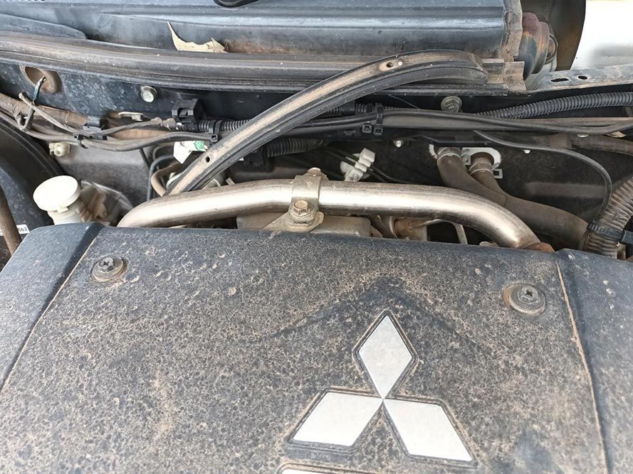 A Close Up of the Engine of a Mitsubishi Car — South West 4WD Wreckers In Brisbane, QLD