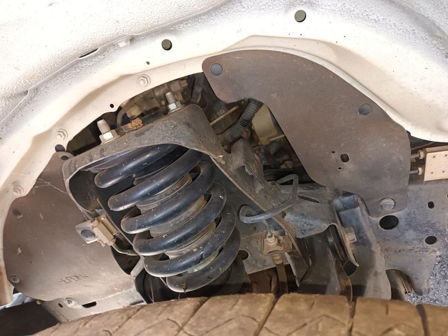 A Close Up of a Suspension System on a Car — South West 4WD Wreckers In Brisbane, QLD