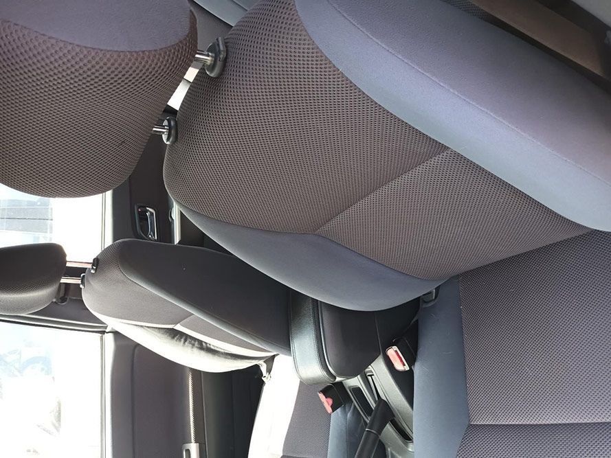 The Back Seat of a Car is Shown Upside Down — South West 4WD Wreckers In Harristown, QLD