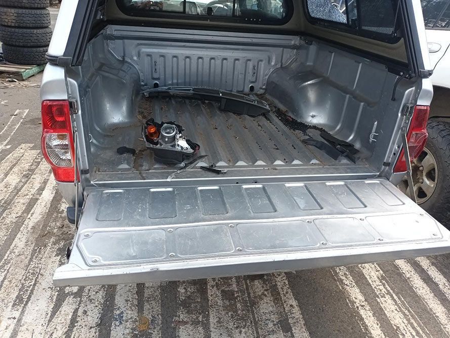 The Back of a Silver Truck With the Bed Open — South West 4WD Wreckers In Harristown, QLD