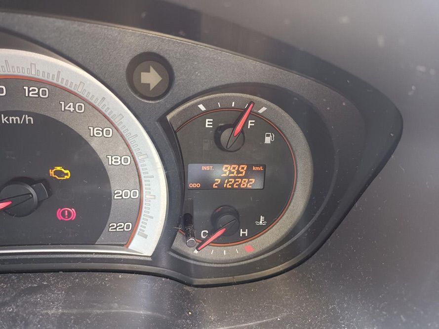 A Close Up of a Car Dashboard With a Speedometer Reading 939 — South West 4WD Wreckers In Harristown, QLD