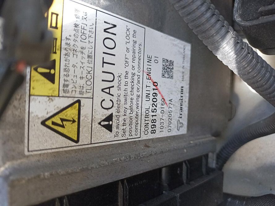 A Close Up of a Label That Says Caution on It — South West 4WD Wreckers In Harristown, QLD