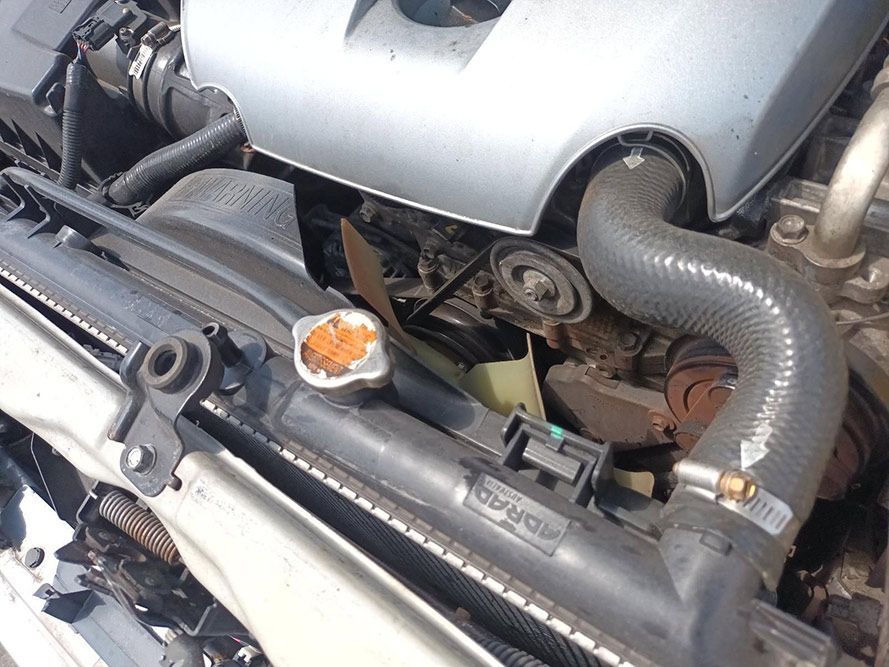 A Close Up of a Radiator on a Car Engine — South West 4WD Wreckers In Harristown, QLD