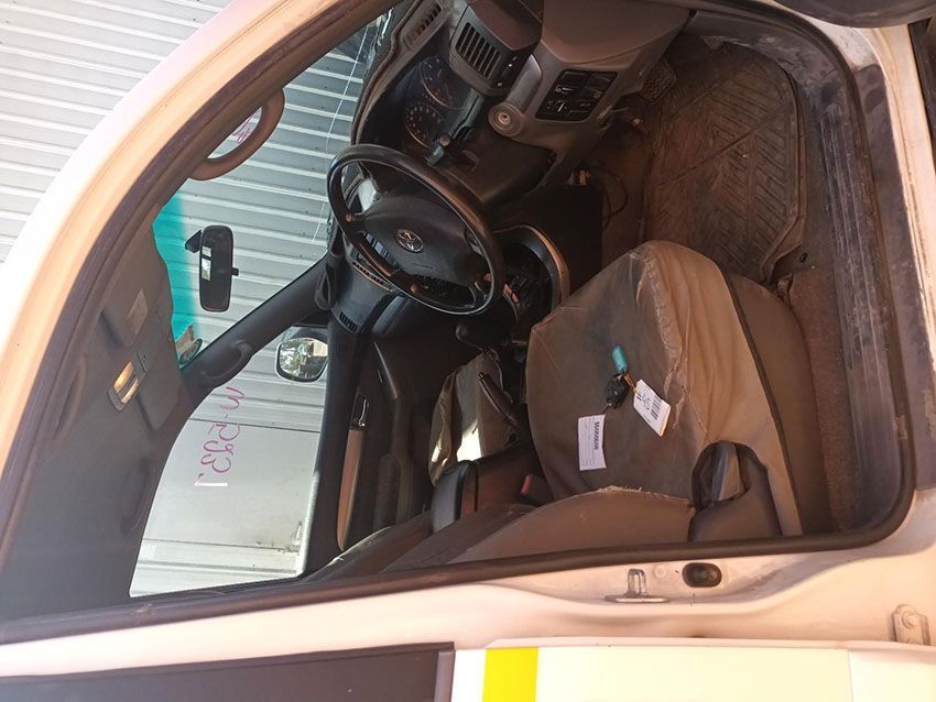 The Inside of a White Car With a Steering Wheel and Seats — South West 4WD Wreckers In Brisbane, QLD