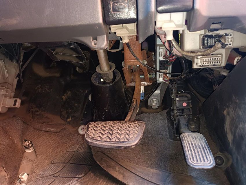 A Close Up of a Brake Pedal in a Car — South West 4WD Wreckers In Brisbane, QLD