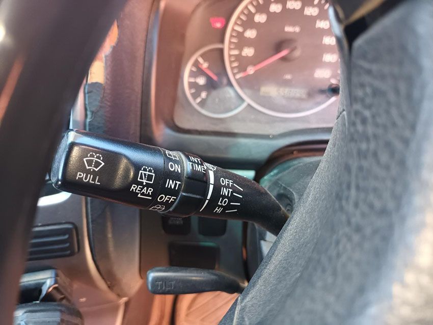 A Close Up of a Car Dashboard With a Wiper Switch on It — South West 4WD Wreckers In Brisbane, QLD