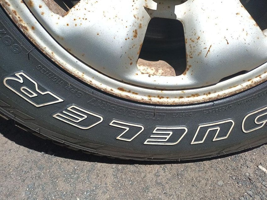 A Close Up of a Tire That Says Dunlop on It — South West 4WD Wreckers In Brisbane, QLD
