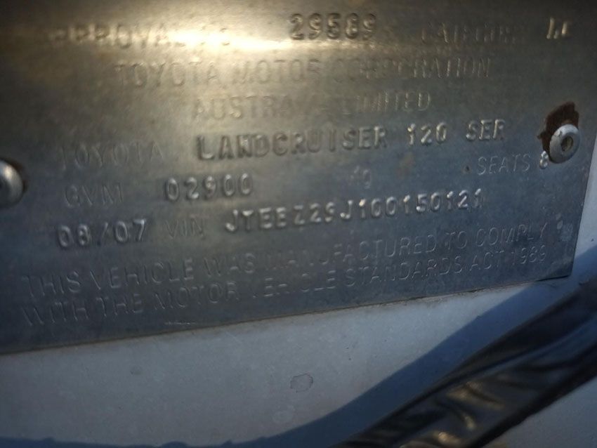 A Close Up of a Toyota License Plate — South West 4WD Wreckers In Brisbane, QLD