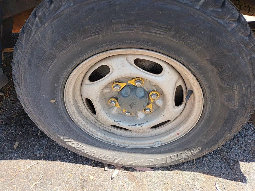 A Close Up of a Tire on a Car Wheel — South West 4WD Wreckers In Brisbane, QLD