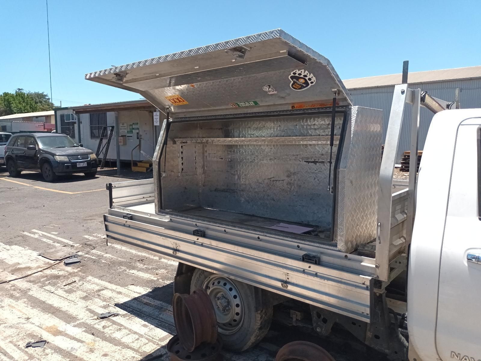 A White Truck with a Canopy on the Back of It — South West 4WD Wreckers In Brisbane, QLD