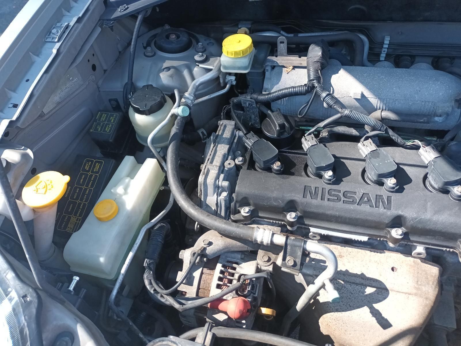 A Close Up of a Nissan Engine with a Yellow Cap — South West 4WD Wreckers in Harristown, QLD
