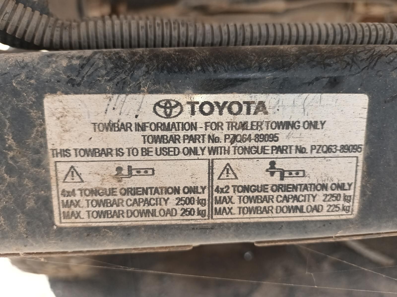 A Toyota Towbar Information for Trailer Towing Only — South West 4WD Wreckers In Brisbane, QLD