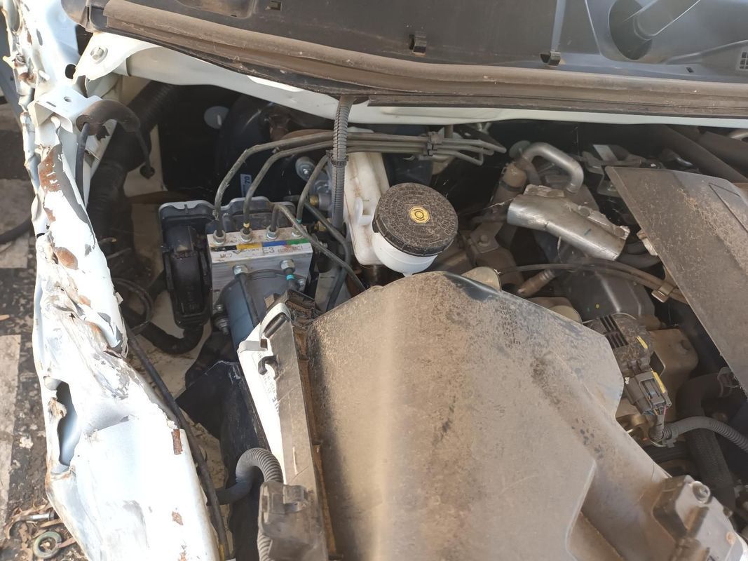 A Close Up of the Engine of a Damaged Car — South West 4WD Wreckers in Harristown, QLD