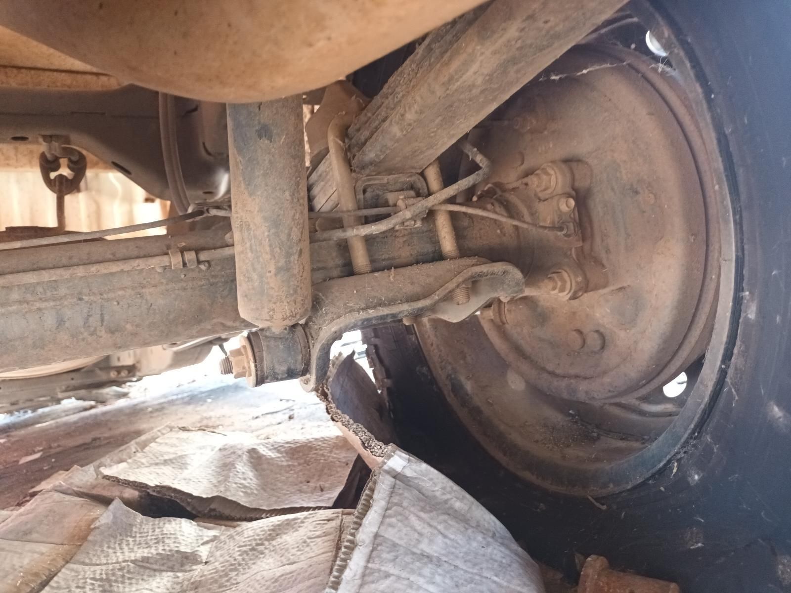 A Close Up of the Rear Suspension of a Car — South West 4WD Wreckers in Harristown, QLD