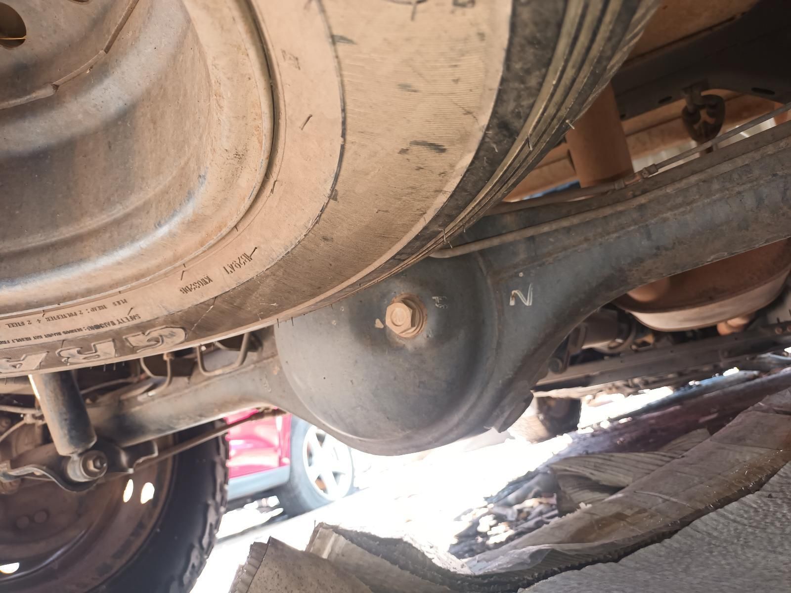 A Close Up of the Underside of a Truck 's Rear Axle — South West 4WD Wreckers in Harristown, QLD
