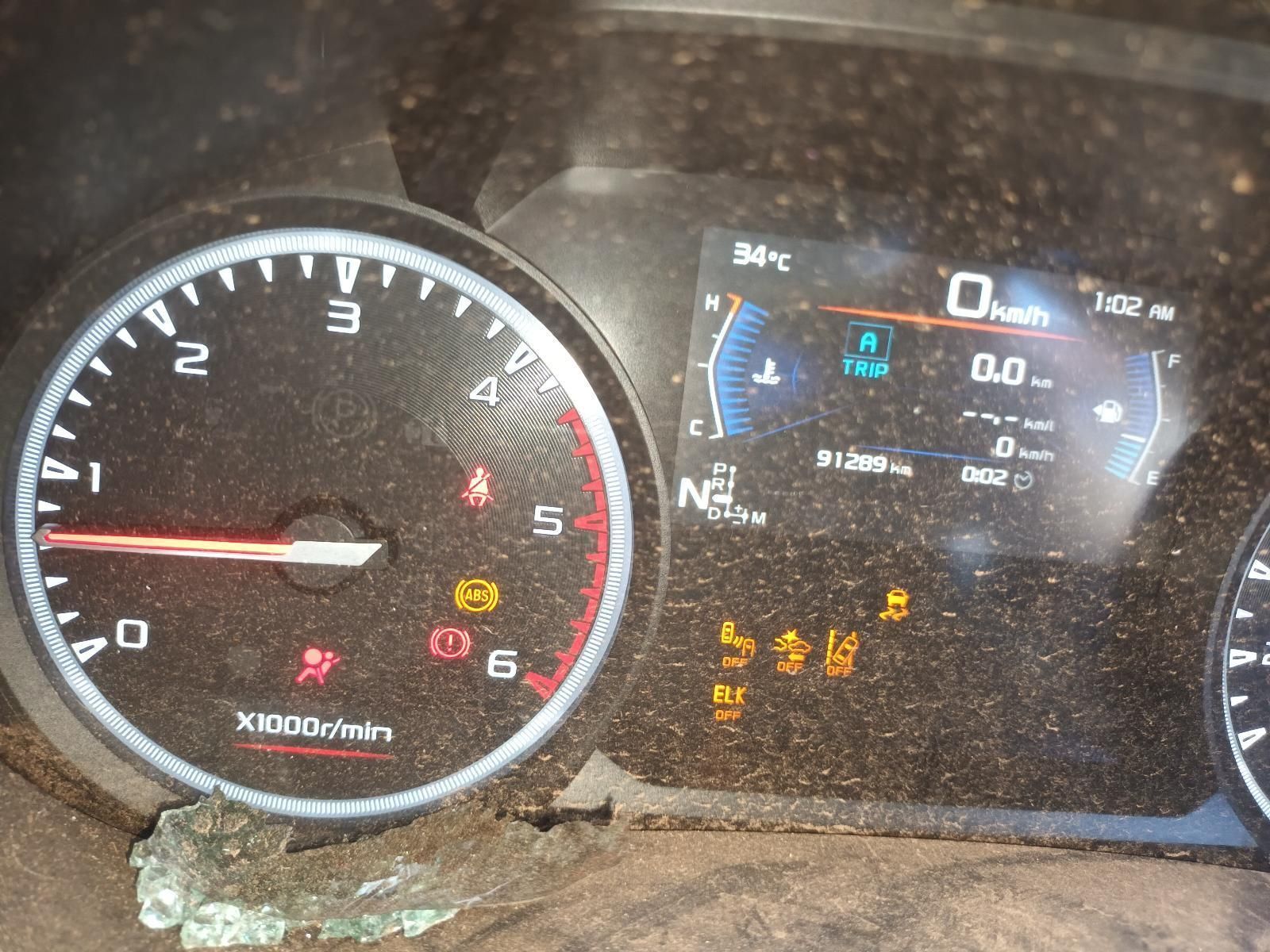 A Close Up of a Car Dashboard with a Broken Speedometer — South West 4WD Wreckers in Harristown, QLD