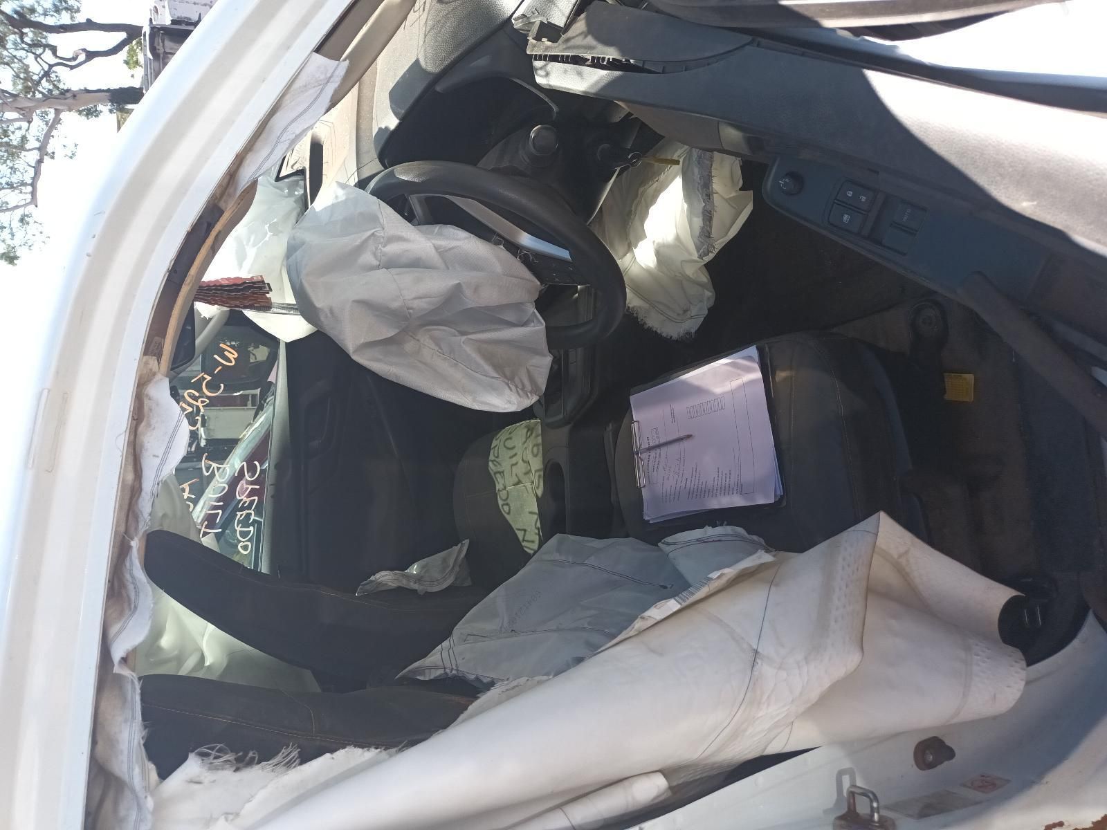 The Inside of a Car That Has Been Damaged in an Accident — South West 4WD Wreckers in Harristown, QLD