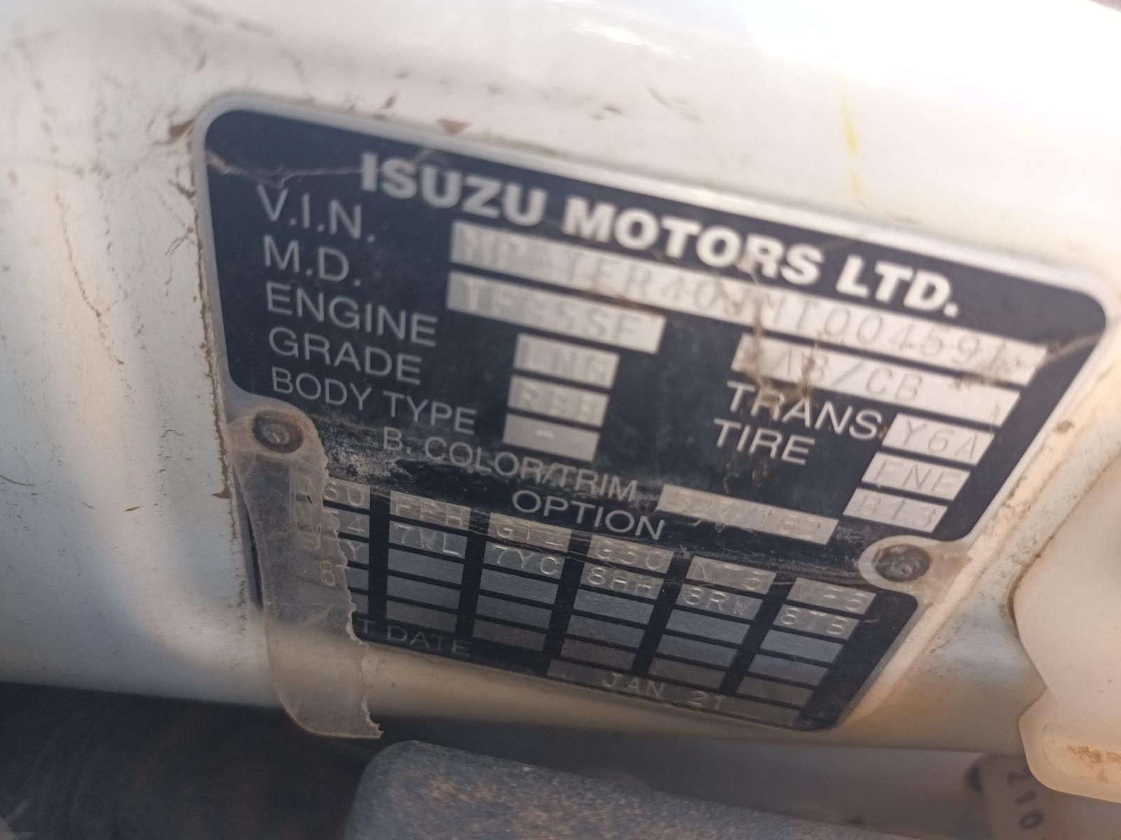A Close Up of a License Plate on a White Car — South West 4WD Wreckers in Harristown, QLD
