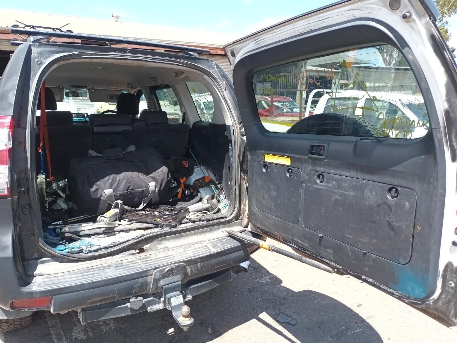 The Trunk of a Toyota Land Cruiser is Open and Filled with Luggage — South West 4WD Wreckers In Brisbane, QLD