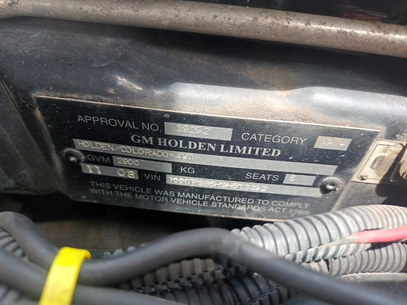 A Close Up of a GM Holden Limited License Plate — South West 4WD Wreckers In Brisbane, QLD
