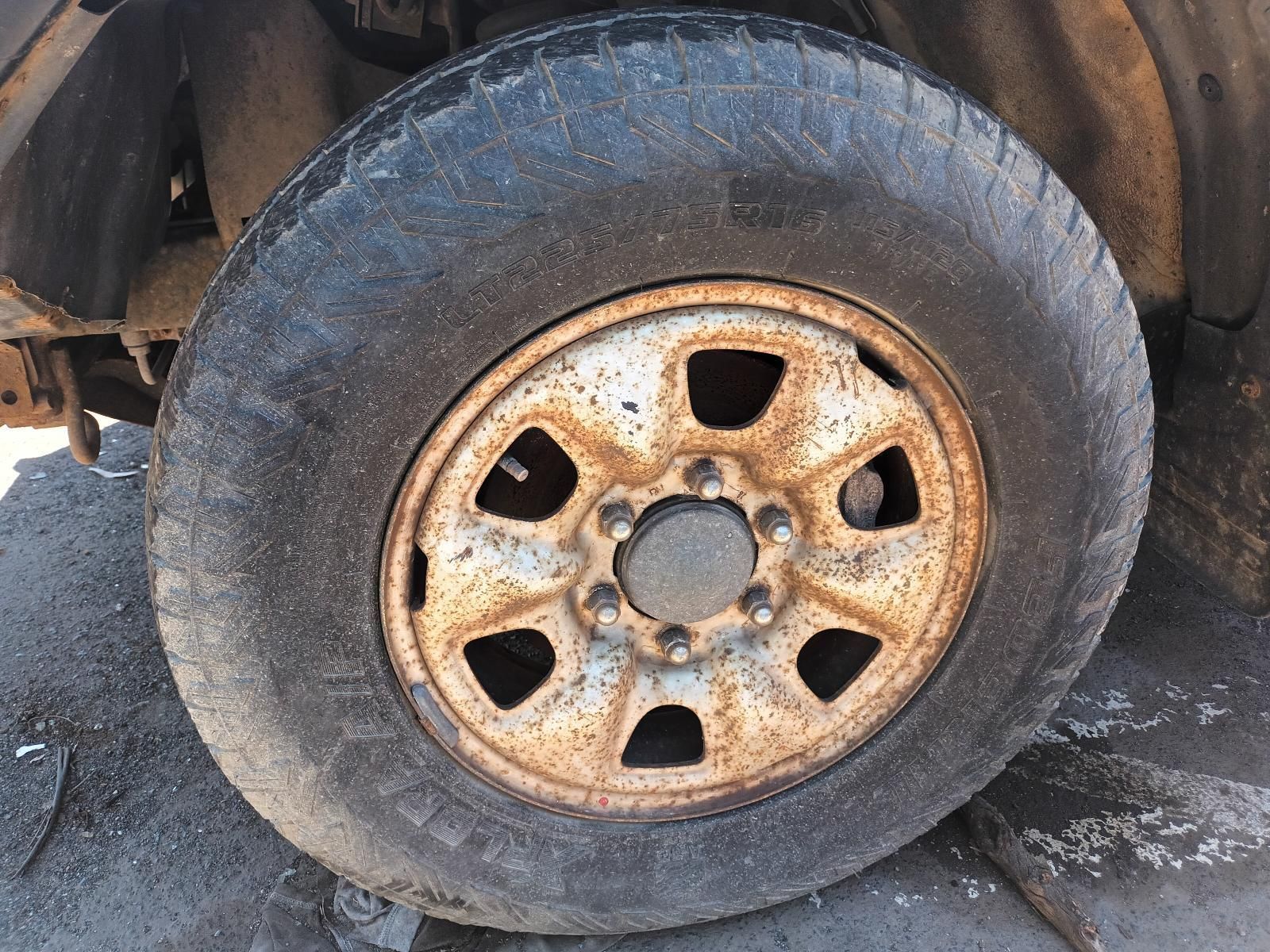 A Close Up of a Rusty Tire on a Car — South West 4WD Wreckers in Harristown, QLD