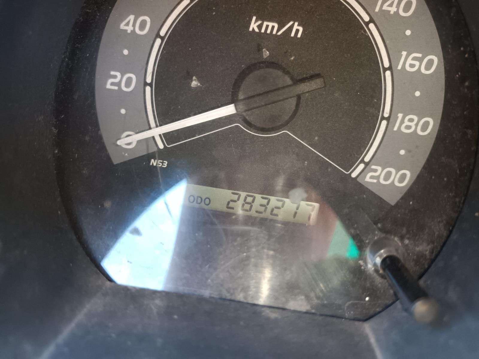 A Close Up of a Speedometer That Reads 283277 — South West 4WD Wreckers in Harristown, QLD