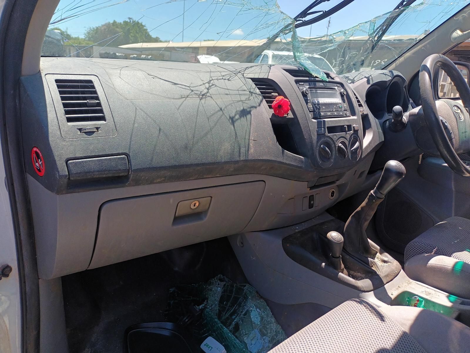 The Inside of a Car with a Broken Windshield and Dashboard — South West 4WD Wreckers in Harristown, QLD
