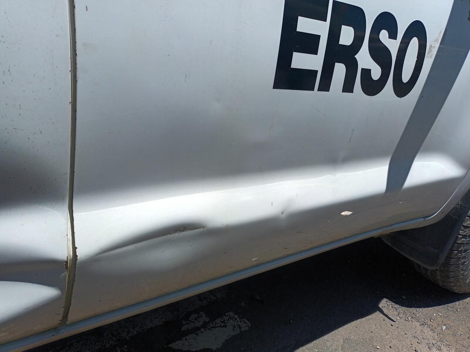 A White Car with the Word ERSO on the Side — South West 4WD Wreckers in Harristown, QLD