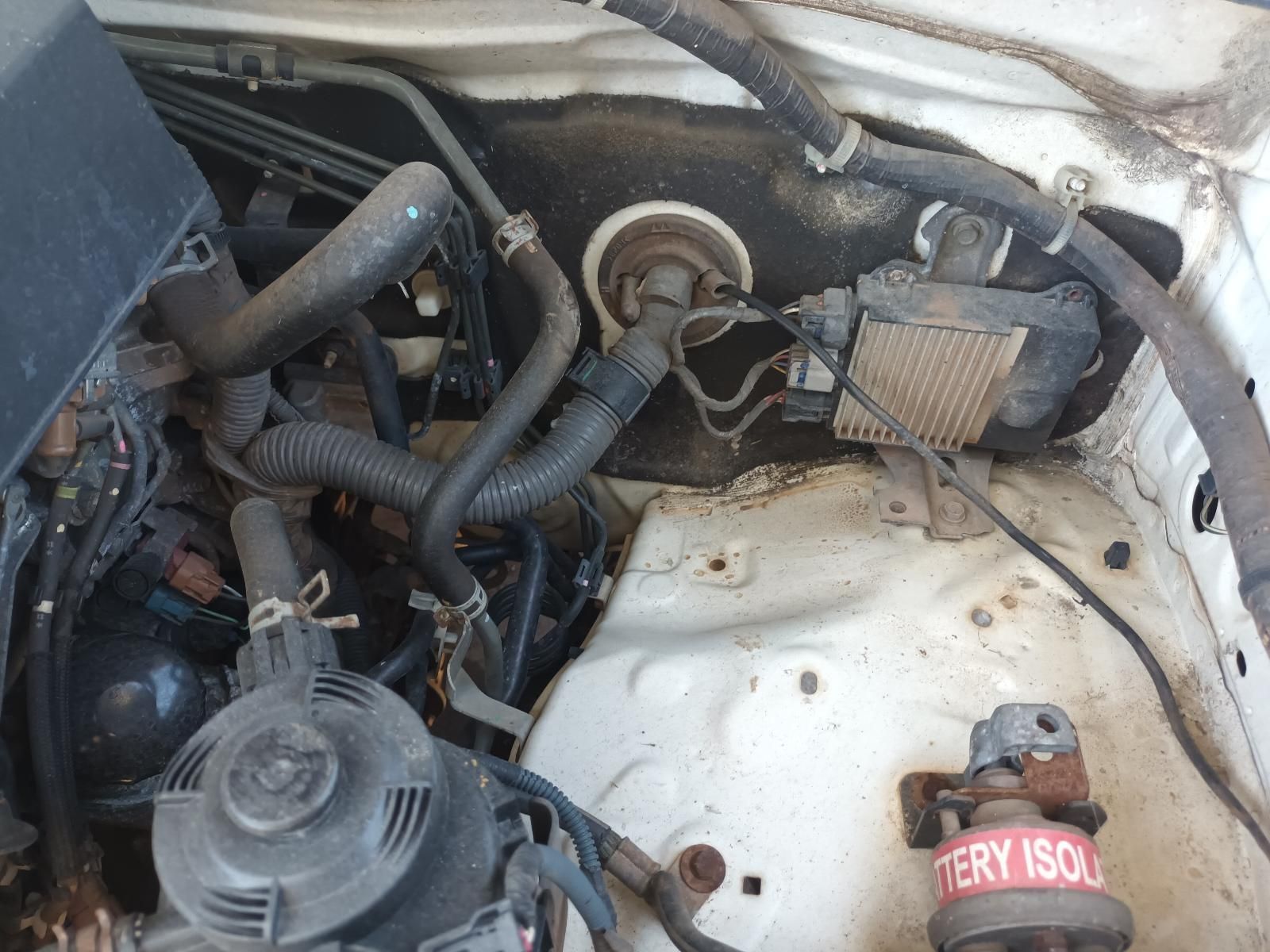 A Close Up of a Car Engine with a Battery Isolator — South West 4WD Wreckers in Harristown, QLD