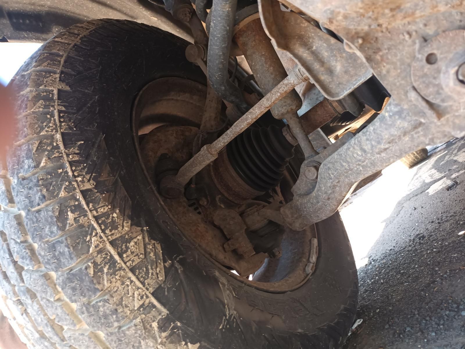 A Close Up of a Dirty Tire on a Car — South West 4WD Wreckers in Harristown, QLD