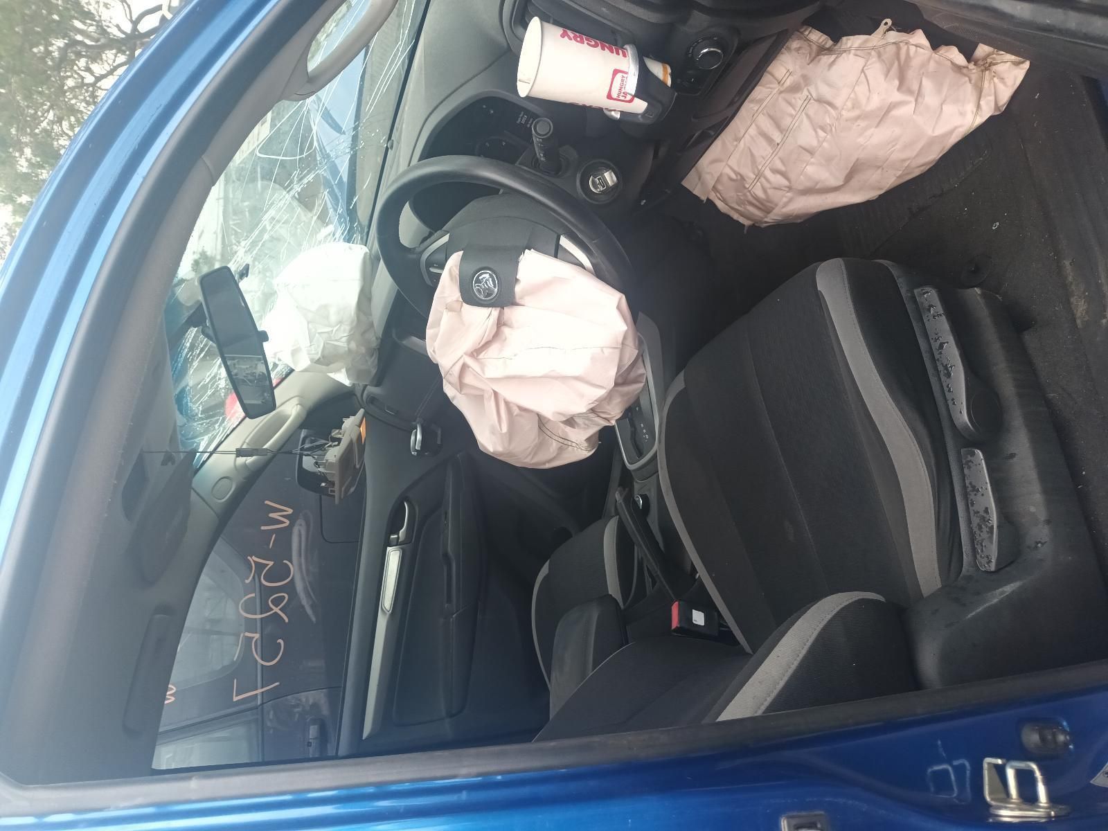 A Blue Car with a Steering Wheel and Airbag on the Seat — South West 4WD Wreckers In Brisbane, QLD