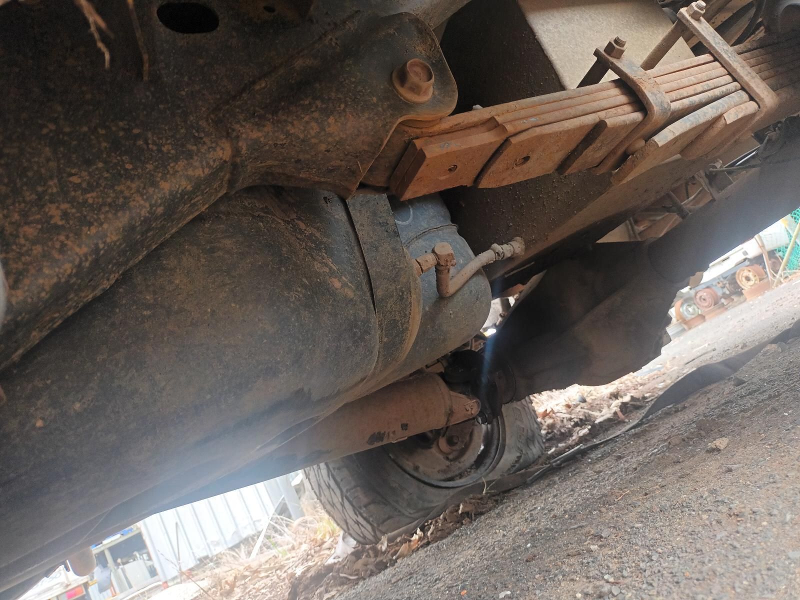 A Close Up of the Underside of a Truck 's Suspension — South West 4WD Wreckers In Brisbane, QLD